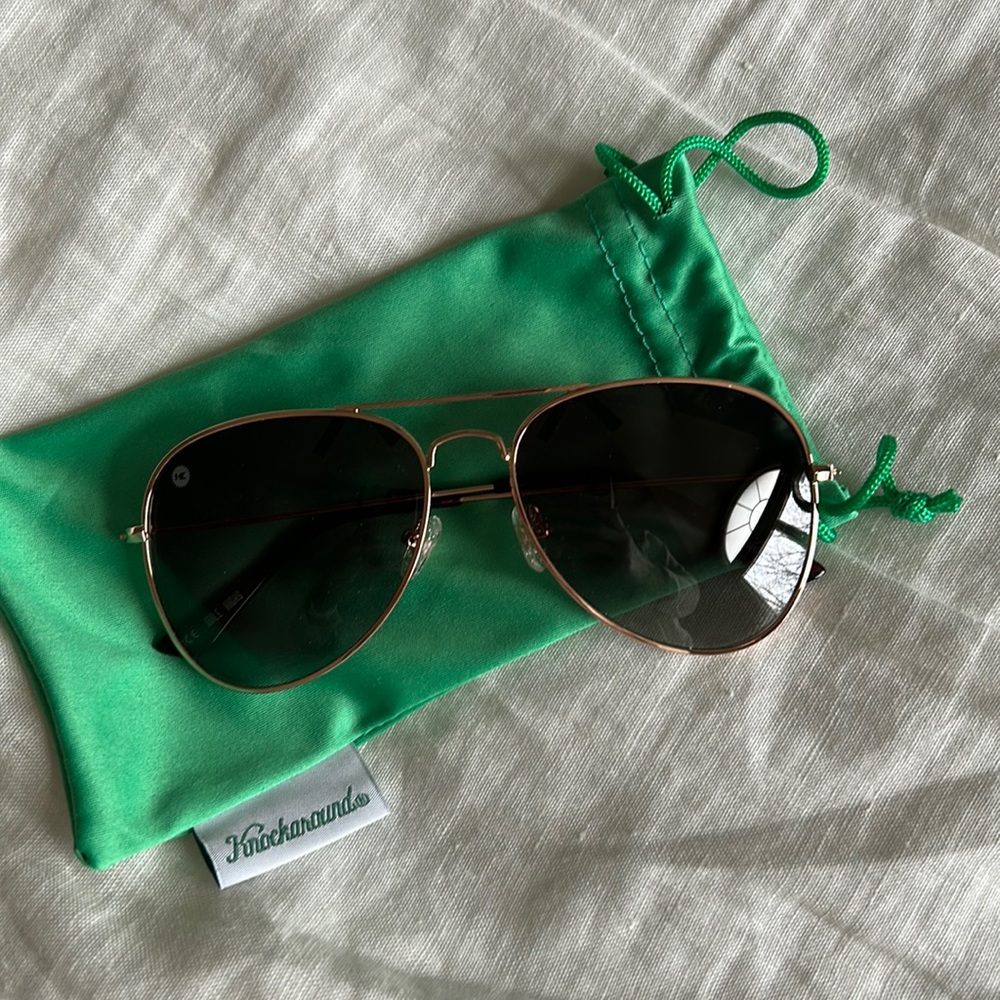 Gold Knockaround sunglasses